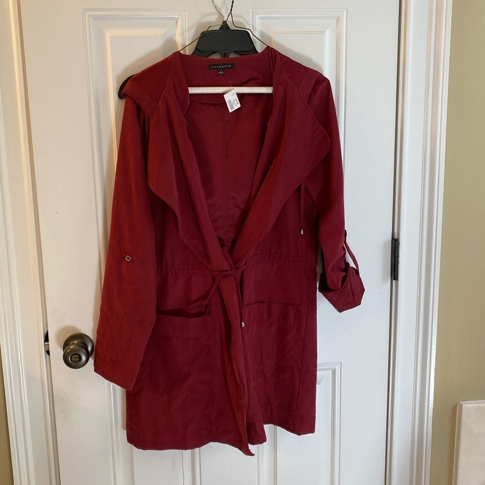 Burgundy Women's Utility Jacket
